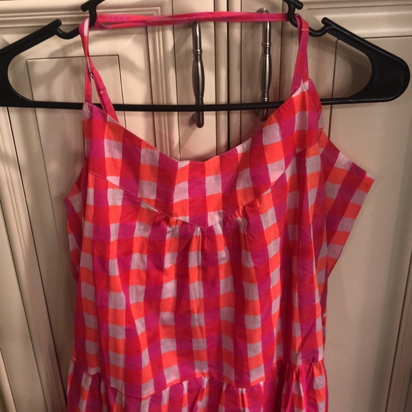 NEW SZ Blockprints X J Crew Tiered Dress 👗 in Gingham - Picture 2 of 14